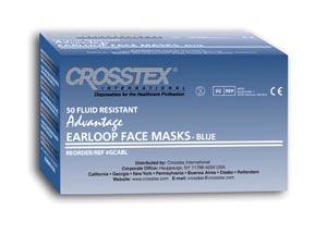 Mask, Latex Free (LF), Blue, 50/bx, 10 bx/cs