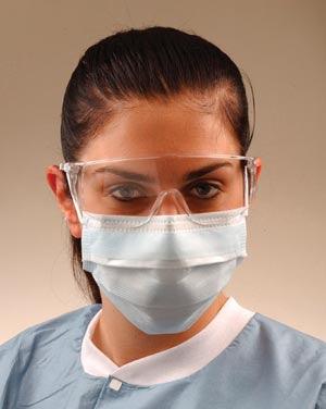 ASTM Level 3 Ultra Sensitive Mask, Shield, White, Comfort Cushion No Fog Strip, Latex Free (LF), 25/bx, 4 bx/ctn