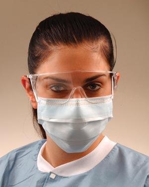 ASTM Level 3 Ultra Sensitive Mask, White, Comfort Cushion No Fog Strip, Latex Free (LF), 40/bx, 10 bx/ctn