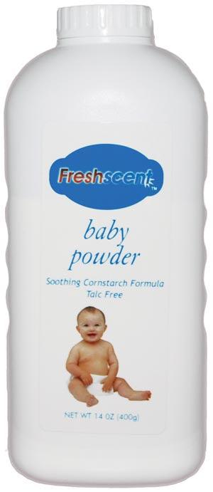 Baby Powder, Talc-Free, Soothing Cornstarch Formula, 14 oz, 24/cs