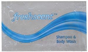 Shampoo & Body Wash Packet, 0.34 oz, 100/pk, 10 pk/cs