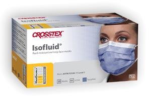 ASTM Level 1 Mask, Latex Free (LF), Sapphire, 50/bx, 10 bx/ctn