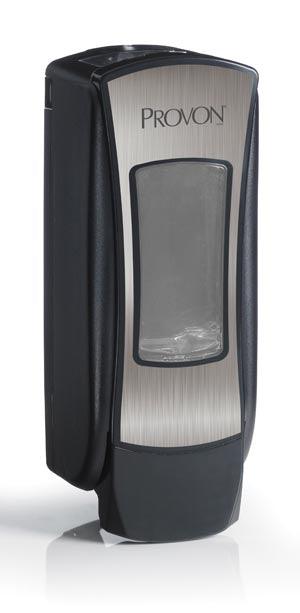 Dispenser, 1250mL, Chrome/ Black, 6/cs