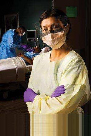 Isolation Gown, Yellow, X-Large, 100/cs