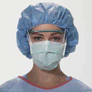 Surgical Mask, Anti-Fog, Green, 50/bx, 6 bx/cs