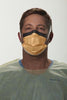 Procedure Mask, Wraparound Visor, Fog-Free, Earloop, Orange, 25/bx, 4 bx/cs