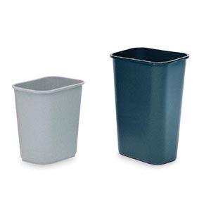 Deskside Wastebasket, Rectangular 28 1/8 Qt, Light Gray, Medium (DROP SHIP ONLY) ($1250 Minimum Order Mix & Match with Prepaid Freight to Remain at $1250) (Freight Added to Any Order Outside of Bunzl's Delivery Area)