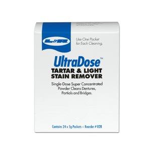 UltraDose Tartar & Light Stain Remover Powder, 1 oz Packet, 24/bx, 6 bx/cs