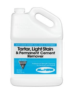 Tartar, Light Stain & Permanent Cement Remover, Gallon Bottle, 4/cs  (Item is considered HAZMAT and cannot ship via Air or to AK, GU, HI, PR, VI)