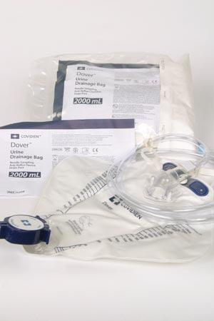 Drain Bag, 2000mL, Mono-Flo Anti-Reflux Device, SplashGuard II Drain Spout, CSR Wrap, 20/cs