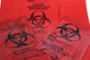 Infectious Waste Bag, 25" x 34" Red, F-Code Series: Pass the ASTMD1922-67, 480 Gram Elmendorf Test, 1.2 mil, 50/bx, 4 bx/cs