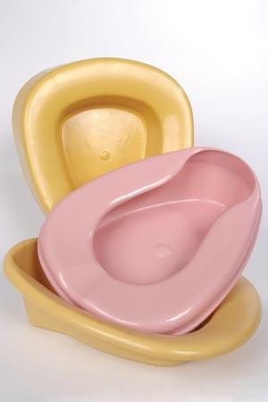 Commode Stackable Bedpan, Gold, 50/cs