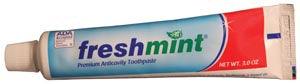 Freshmint Premium Anticavity Toothpaste, 3 oz, ADA Approved, 72/cs