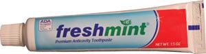 Freshmint Premium Anticavity Toothpaste, 1.5 oz, ADA Approved, 36/bx, 4 bx/cs