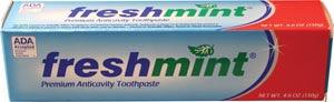 Freshmint Premium Anticavity Toothpaste, 4.6 oz, ADA Approved, 24/cs