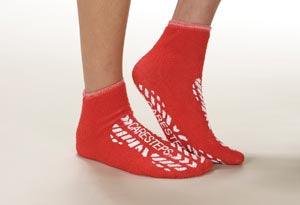 Footwear Slip-Resistant, 2X-Large, Double Sided Print, Red, 4 dz/cs