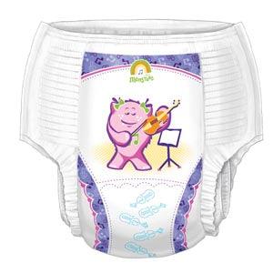 Training Pants, Girl, X-Large, 4T/5T (38+ lbs), 19/bg, 4 bg/cs