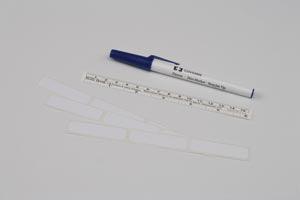 Surgical Skin Marker 160-RL, Regular Tip, Labels & Flexible Ruler, 25/bx, 4 bx/cs