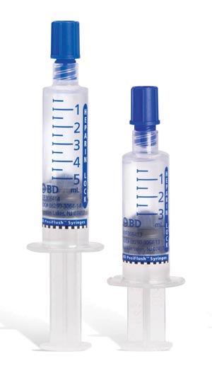 Heparin Lock Flush Syringe, 10 Units/mL, 5mL Fill in 10mL Syringe, 30/bx, 16 bx/cs (Rx) (Temp Sensitive; Non-Returnable) (Drop Ship Requires Pre-Approval)