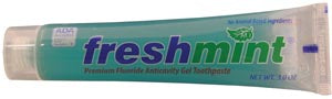 Freshmint Premium Anticavity Gel Toothpaste, 3.0 oz, ADA Approved, 72/cs