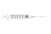 Safety Syringe, Detachable Needle, 3mL, 22G x 1 ½", 100/bx