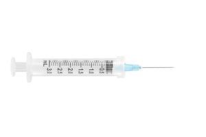 Safety Syringe, Detachable Needle, 3mL, 23G x 1