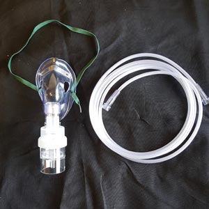 Nebulizer with Mask, w/ 22mm connector, Pediatric, Elongated, 7' Star Tubing, 50/cs