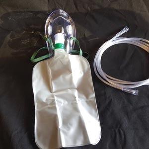 Oxygen Mask, Total Non-Rebreather w/bag, Adult, Elongated, 7' Star Tubing, 50/cs  (Rx - A Valid Medical Device License at Time of Purchase is Required for this Item) (US Only, Excluding IN and ND)) (Item is Non-Returnable)