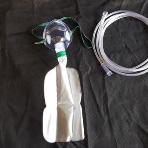 Oxygen Mask, Total Non-Rebreather w/bag, Pediatric, Standard, 7' Star Tubing, 50/cs