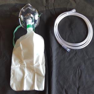 Oxygen Mask, Total Non-Rebreather w/bag, Adult, Standard, 7' Star Tubing, 50/cs