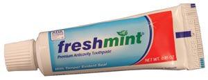 Freshmint Premium Anticavity Toothpaste with Safety Seal, ADA Approved, .85 oz, 36/bx, 4 bx/cs