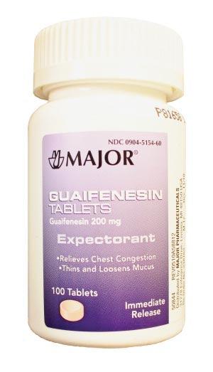 Guaifenesin, 200mg, 100s, Compare to Organidin®, 24/cs, NDC# 00904-5154-60