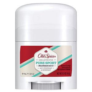 Old Spice High Endurance Deodorant, AP/DO Pure Sport, Trial Size, 0.5 oz, 24/cs