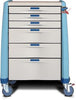 Standard Cart, 43" H X 24" D X 31" W, Extreme Blue, Break Away Lock, (3) 3" Drawers, (2) 6" Drawers and (1) 10" Drawer (DROP SHIP ONLY)