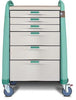 Standard Cart, 43" H X 24" D X 31" W, Extreme Green, Keyless Lock, (3) 3" Drawers, (2) 6" Drawers and (1) 10" Drawers (DROP SHIP ONLY)