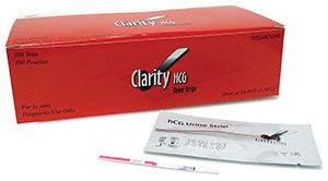 Clarity HCG Test Strips, CLIA Waived, 100/bx