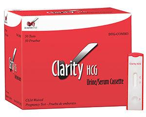 Clarity HCG Combo Cassette, CLIA Waived, 50/bx