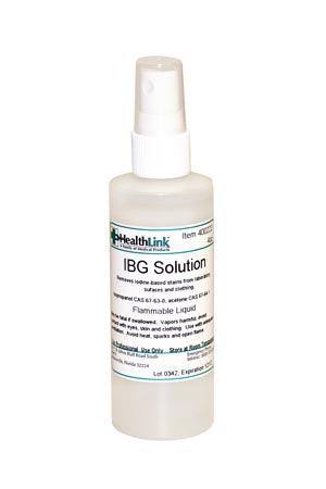 Iodine Be Gone (IBG), 4 oz with Pump (Item is Non-Returnable)  (Item is considered HAZMAT and cannot ship via Air or to AK, GU, HI, PR, VI)