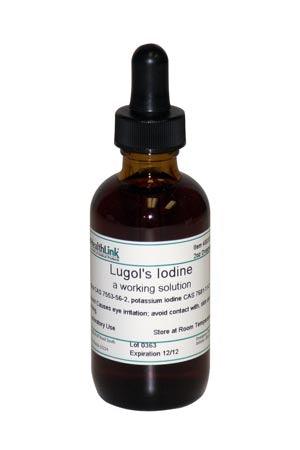 Lugol's Solution, Dropper Bottle, 2 oz (Item is Non-Returnable)