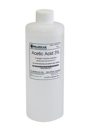 Acetic Acid, 3%, 16 oz (Item is Non-Returnable)