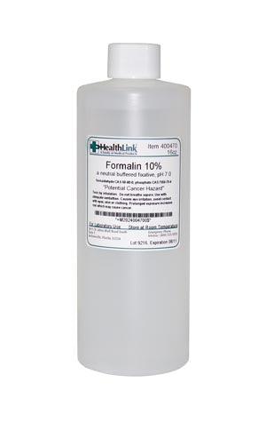 Formalin, 10%, Buffered, 16 oz (Item is Non-Returnable)