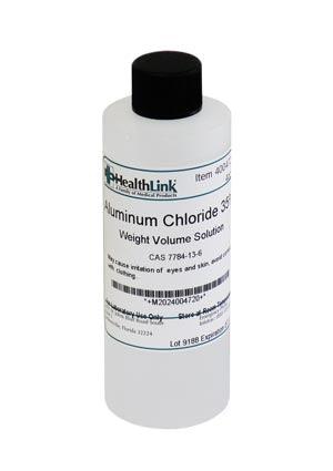 Aluminum Chloride, 35%, 4 oz (Item is Non-Returnable)