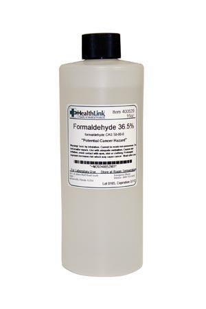 Formaldehyde, 16 oz (Item is Non-Returnable)  (Item is considered HAZMAT and cannot ship via Air or to AK, GU, HI, PR, VI)