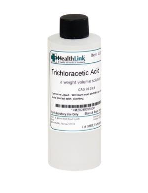 Trichloracetic Acid, 30%, 4 oz (Item is Non-Returnable)  (Item is considered HAZMAT and cannot ship via Air or to AK, GU, HI, PR, VI)