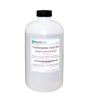 Trichloracetic Acid, 30%, 16 oz (Item is Non-Returnable)  (Item is considered HAZMAT and cannot ship via Air or to AK, GU, HI, PR, VI)