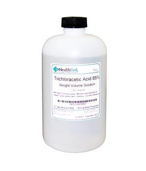 Trichloracetic Acid, 85%, 16 oz (Item is Non-Returnable)  (Item is considered HAZMAT and cannot ship via Air or to AK, GU, HI, PR, VI)