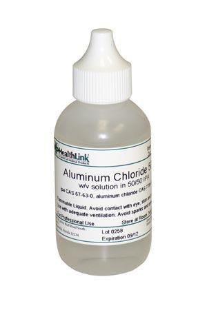 Aluminum Chloride, 50% in Isopropanol, 2 oz (Item is Non-Returnable)  (Item is considered HAZMAT and cannot ship via Air or to AK, GU, HI, PR, VI)