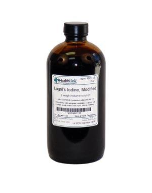 Lugol's Iodine, Modified, 2.1%, 16 oz (Item is Non-Returnable)