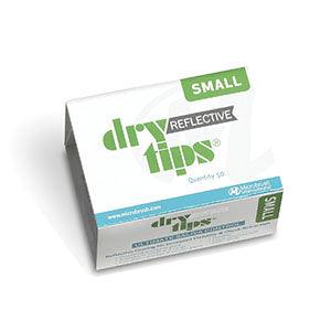 Reflective Saliva Absorbent DryTips, Small, Silver. 50/bx