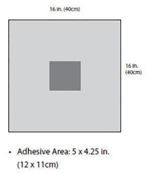 Ophthalmic Incise Drape, Small, 16 x 16, Sterile, 10/cs